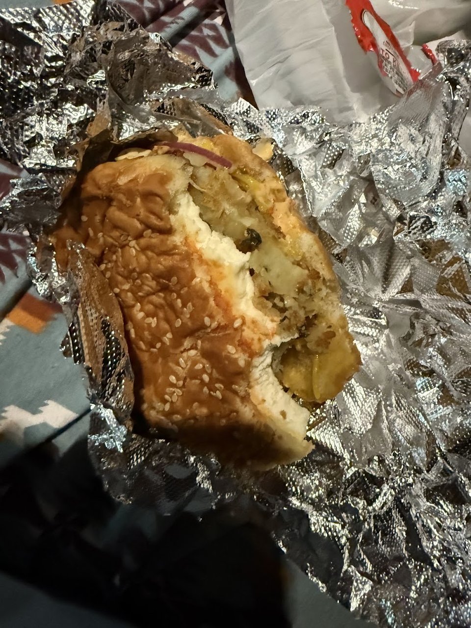Vegetarian Patty Burger Wrapped